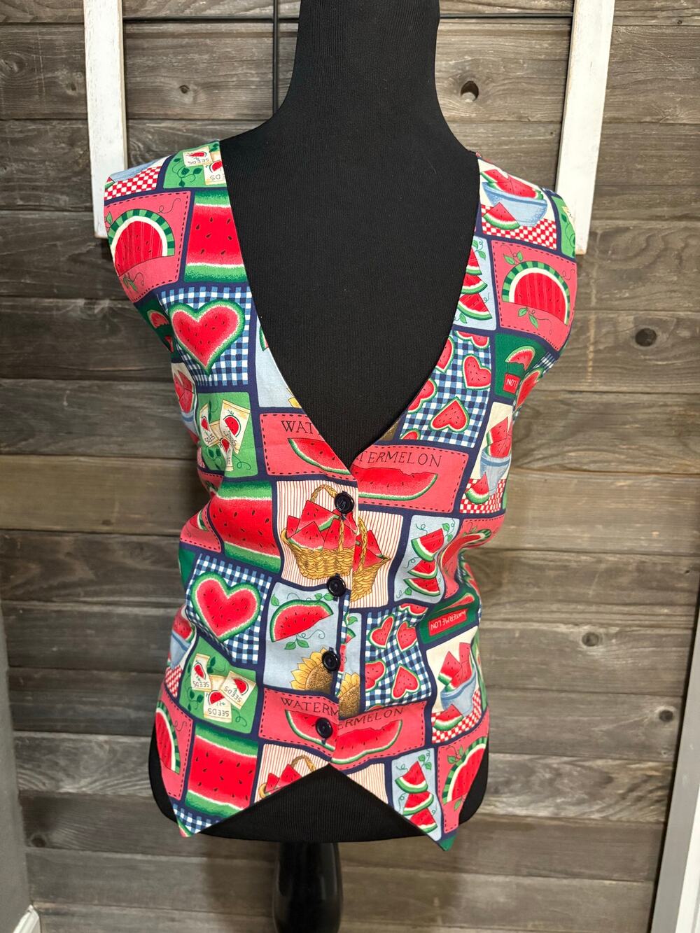 Sostanza summer watermelon vintage 1990s vest size large